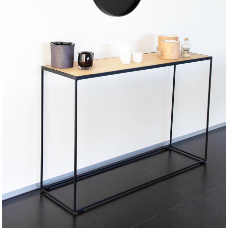 RUBIC console fer & chêne A7013