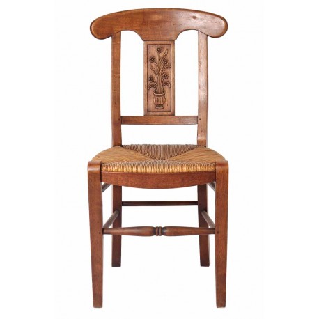 Chaise enfant paillée