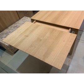 Table à allonge FLYNT. 160x90+(1x) 60cm