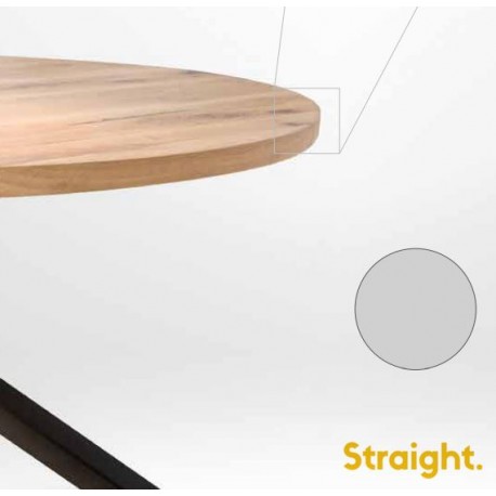 Composez votre table ronde STRAIGHT droit