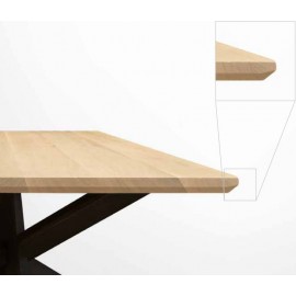Composez votre table carrée oblique BEVELED