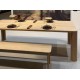 Table à manger ELYSEE Chêne .220 x100cm