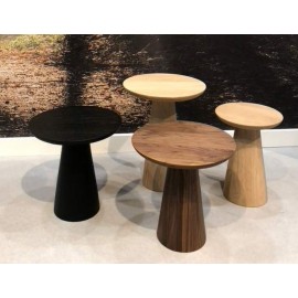 Table de salon ronde KAY 30cm. chêne