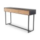 ALEXI Console tiroirs 140x Ht 76x36cm