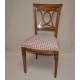 Chaise Directoire motif central oval