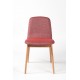 Chaise en tissu avec structure en bois